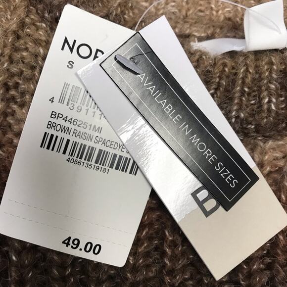 BP Space Dye Sweater Brown Raisin Stripe Size Small - Picture 7 of 8